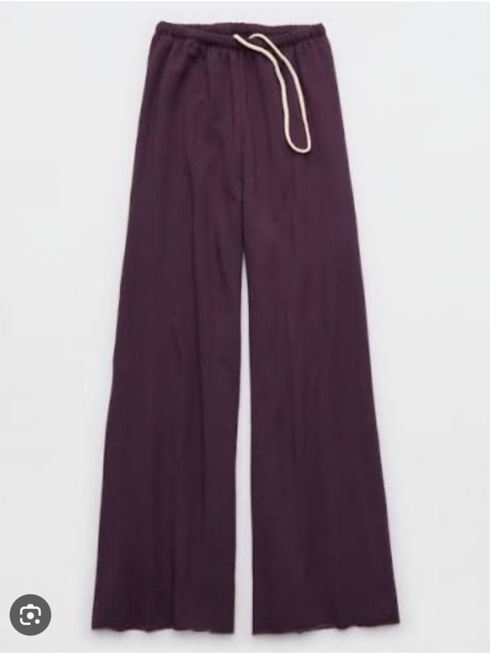 OFFLINE by Aerie OTT Fleece Super Wide Leg Pant - Cool Berry